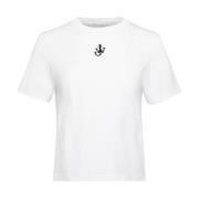 JW Anderson Vita Crew Neck T-shirts och Polos White, Dam