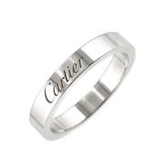 Cartier Vintage Pre-owned Platina ringar Gray, Dam