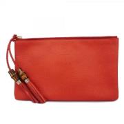 Gucci Vintage Pre-owned Laeder handvskor Red, Dam