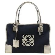 Loewe Pre-owned Pre-owned Canvas handvskor Blue, Dam