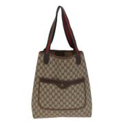 Gucci Vintage Pre-owned Canvas gucci-vskor Beige, Dam