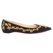 Christian Louboutin Pre-owned Pre-owned Mocka lgskor Black, Dam