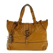 Chloé Pre-owned Pre-owned Laeder handvskor Yellow, Dam