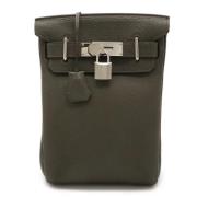 Hermès Vintage Pre-owned Laeder crossbodyvskor Green, Dam