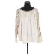 Chloé Pre-owned Pre-owned Linne toppar Beige, Dam