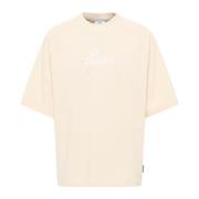 Carlo Colucci Premium 3D Logo Oversize T-Shirt Beige, Herr