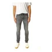 Nudie Jeans Slim Straight Fit Denim Jeans Gray, Herr