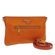 Prada Vintage Pre-owned Nylon prada-vskor Orange, Dam