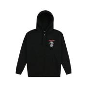 Pleasures Svart Zip Hoodie - Stilren och mångsidig Black, Herr