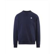 North Sails Crewneck SweatSkjorta w/logo Blue, Herr