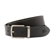 Lacoste Elegant Herrbälte Svart Brun Black, Dam