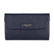 Lancaster Stilig Flap Ryggsäck med Tryckknappstängning Blue, Dam