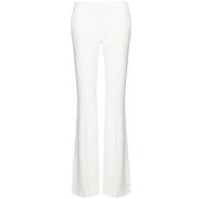 Alexander McQueen Utställda Viskosbyxor Vit White, Dam