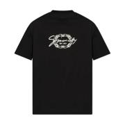 Givenchy Svart Crew Neck T-shirts och Polos Black, Herr