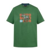 PS By Paul Smith Tryckt T-shirt Green, Herr