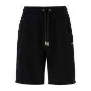 Off White Casual Denim Shorts för Kvinnor Black, Herr