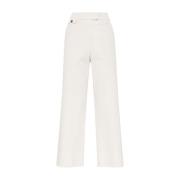 Brunello Cucinelli Vita Byxor Elegant Stil White, Dam