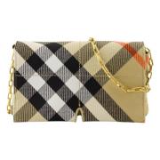 Burberry Vintage Check Mini Snap Väska Beige, Dam