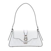 Guess Liten Satchel Vit Axelväska White, Dam