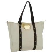 Louis Vuitton Vintage Pre-owned Canvas totevskor White, Dam