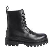 Calvin Klein Jeans Svart Spets Dragkedja Ankelboots Black, Herr