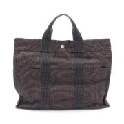 Hermès Vintage Pre-owned Canvas totevskor Gray, Dam