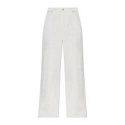 Officine Générale Jeans med fickor White, Dam