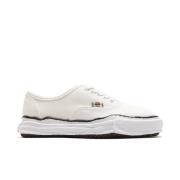 Mihara Yasuhiro Canvas Lowcut Sneaker med Original Sole White, Herr