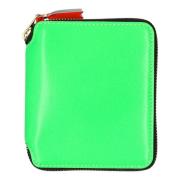 Comme des Garçons Fluo Läder Dragkedja Plånbok Green, Unisex