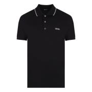 Ermenegildo Zegna Svart Polo Skjorta med Logobroderi Black, Herr