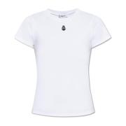 Alexander McQueen T-shirt med brodyr White, Dam