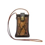 Claris Virot Python Tiger Eye Dubbel Pouch Multicolor, Herr