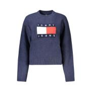 Tommy Hilfiger Blå Ulltröja Blue, Dam