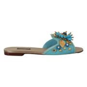 Dolce & Gabbana Sliders Blue, Dam