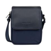 Lancaster Cross Body Bags Blue, Herr