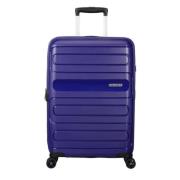 American Tourister Flexibel Hårt Skal Resväska Mörkblå Blue, Unisex