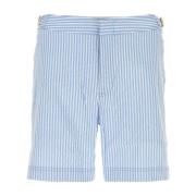 Orlebar Brown Klassiska Randiga Badshorts Blue, Herr