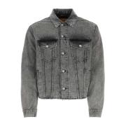 MM6 Maison Margiela Stilren Mörkgrå Denimjacka Gray, Herr