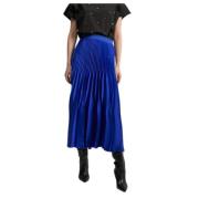 Lola Casademunt Elegant Midi Kjol Blue, Dam