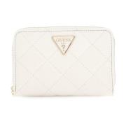 Guess Eco Carly Small Stone Plånbok Beige, Dam