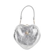 Vivienne Westwood Silver Metallic Läder Clutch Väska Gray, Dam