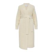 Alaïa Ull Cardigan Beige, Dam