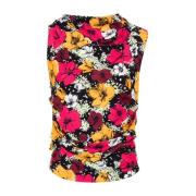 Moschino Blommig Topp Multicolor, Dam