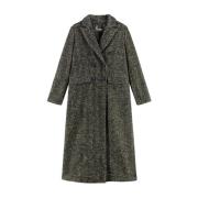 8PM Elegant Double-Breasted Coat with Long Sleeves Gray, Dam