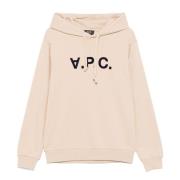 A.p.c. Bomullshoodie Beige, Herr