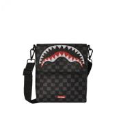 Sprayground Drip Check Messenger Väska Black, Herr