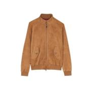 Baracuta Suede Tobacco Jacka Brown, Herr