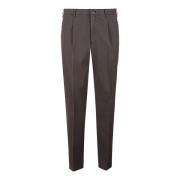 Incotex Slim Fit Bomull Stretch Byxor Brown, Herr