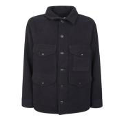 Filson Marinblå Fältjacka Ull Cruiser Stil Blue, Herr