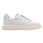 Ambitious Minimalistiskt Läder Slip-On Sneaker White, Herr